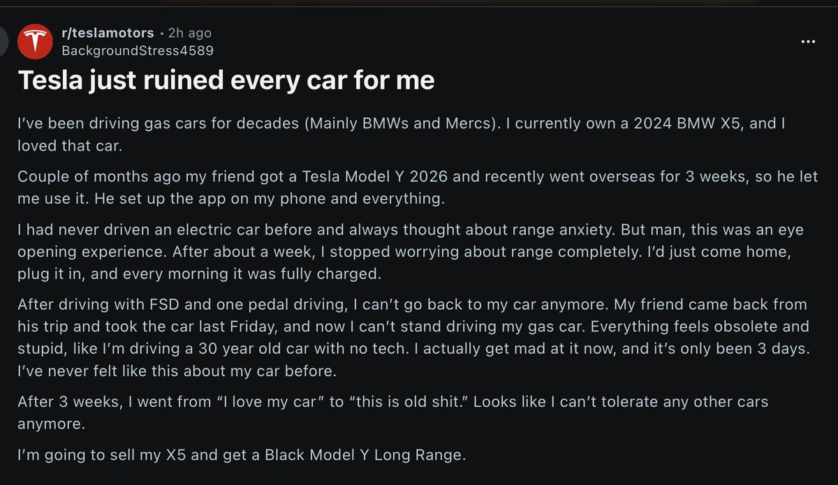 Tesla just ruined every car - 新未名空间